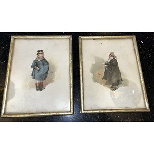 Antique Print DICKENS SERGEANT BUZFUZ & Joe the Fat Boy PICKWICK PAPERS KYD
